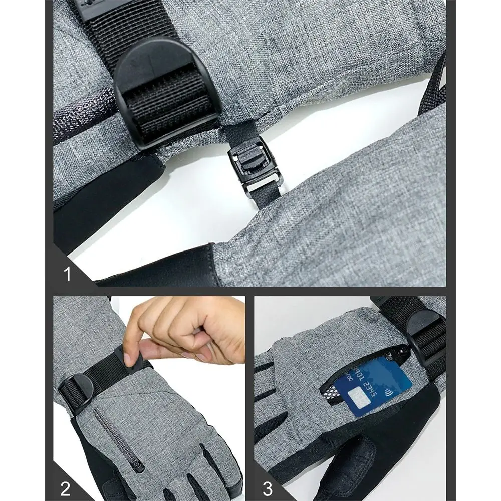 الموضة-20 درجة قفازات التزلج الشتوية الحرارية لمس قفازات لمس مقاوم للماء رشاقته الدافئة القفاز الرجال النساء