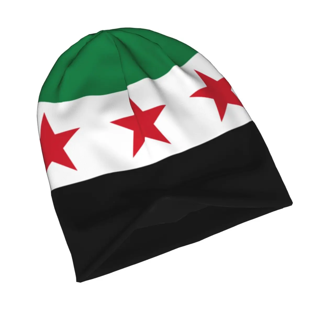 Syria Flag Caps Goth Men Women Street Skullies Beanies Hat Summer Warm Head Wrap Bonnet Knitting Hats