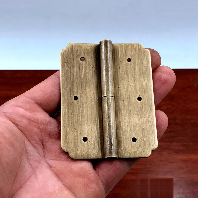 

1PCS Cabinets Wardrobe Doors Hinges Bookcases Top Cabinets Detachable Old-fashioned Hinges Furniture Hardware Pure Copper Hinges