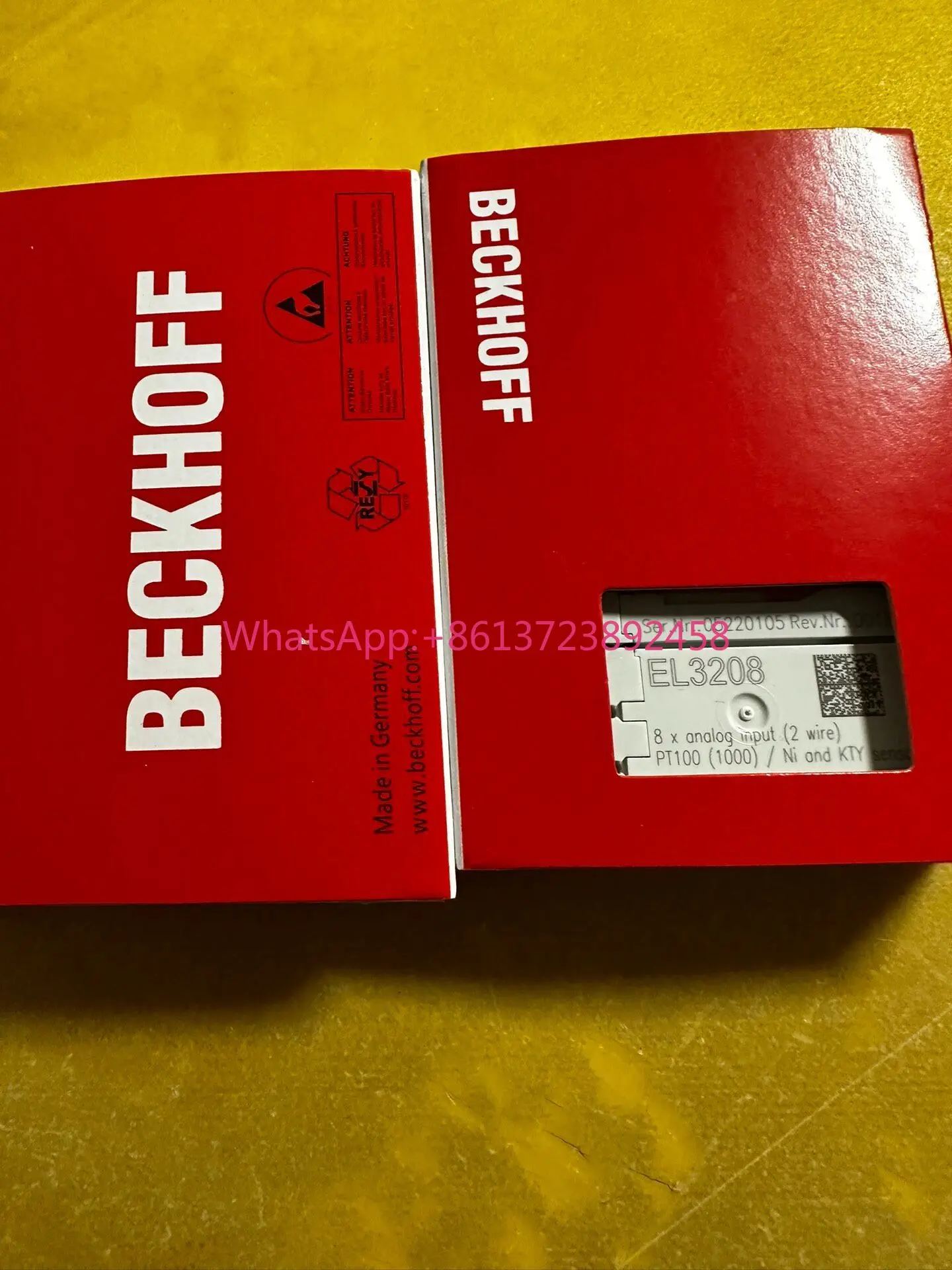 

Beckhoff module EL3208 is brand new and original, high quality