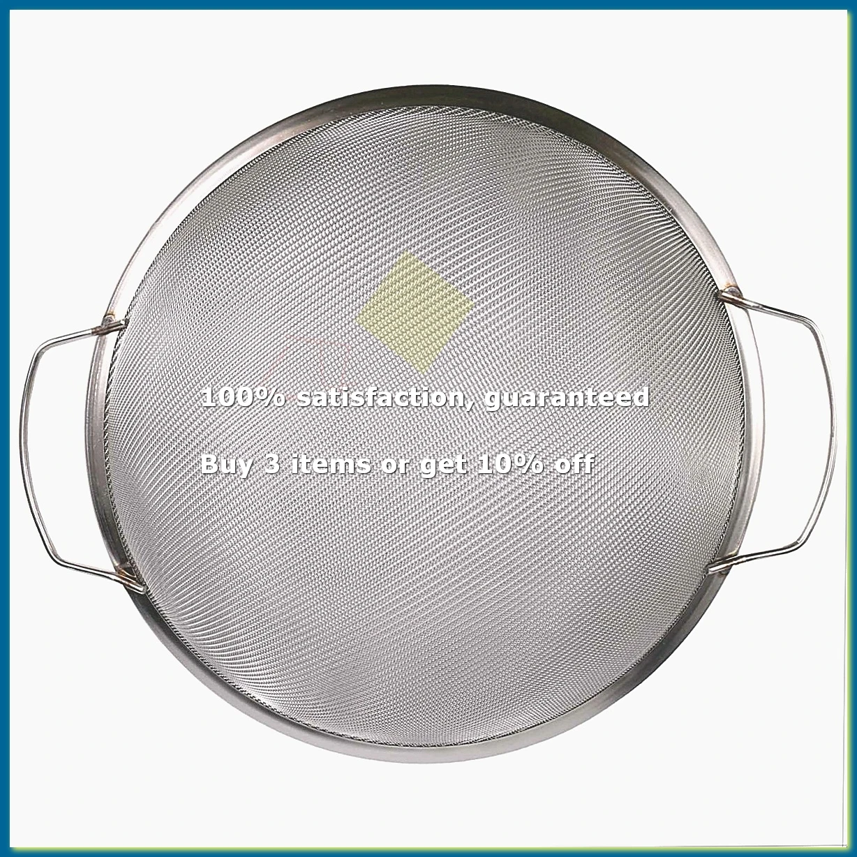 ●Paint Strainer Mesh Stainless Steel Paint Emulsion Honey Funnel Filter Cover Filter Tool Product 60-Mesh 11.4Inch Width