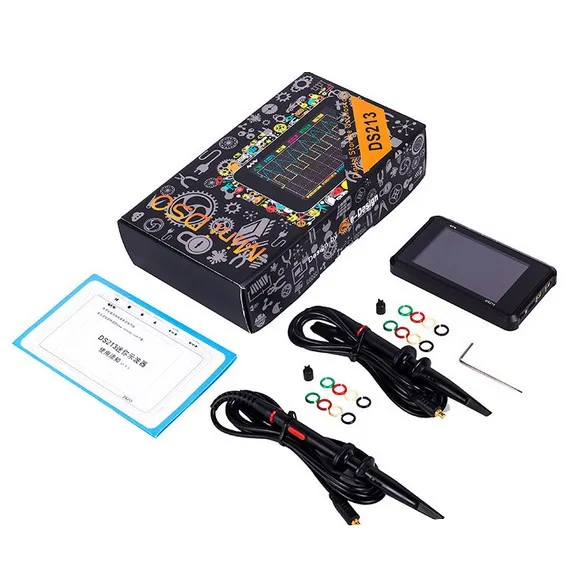 Mini DSO Pocket Size DSO213 Digital Oscilloscope USB Handheld Oscilloscopes Kit Analog Bandwidth Osciloscopio DS213