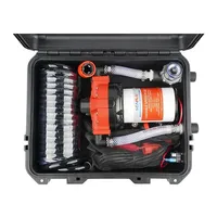 SEAFLO 12V Portable Washdown Pump Kit 5.0GPM Washing Pump 5-chamber Diaphragm Outer Box Waterproof for RV,Cabin