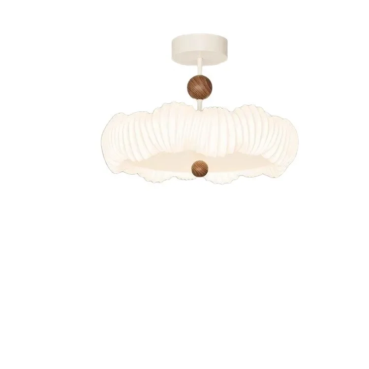 

Cream French, medieval bedroom ceiling light, high-end retro, round, study, master bedroom eye protection light
