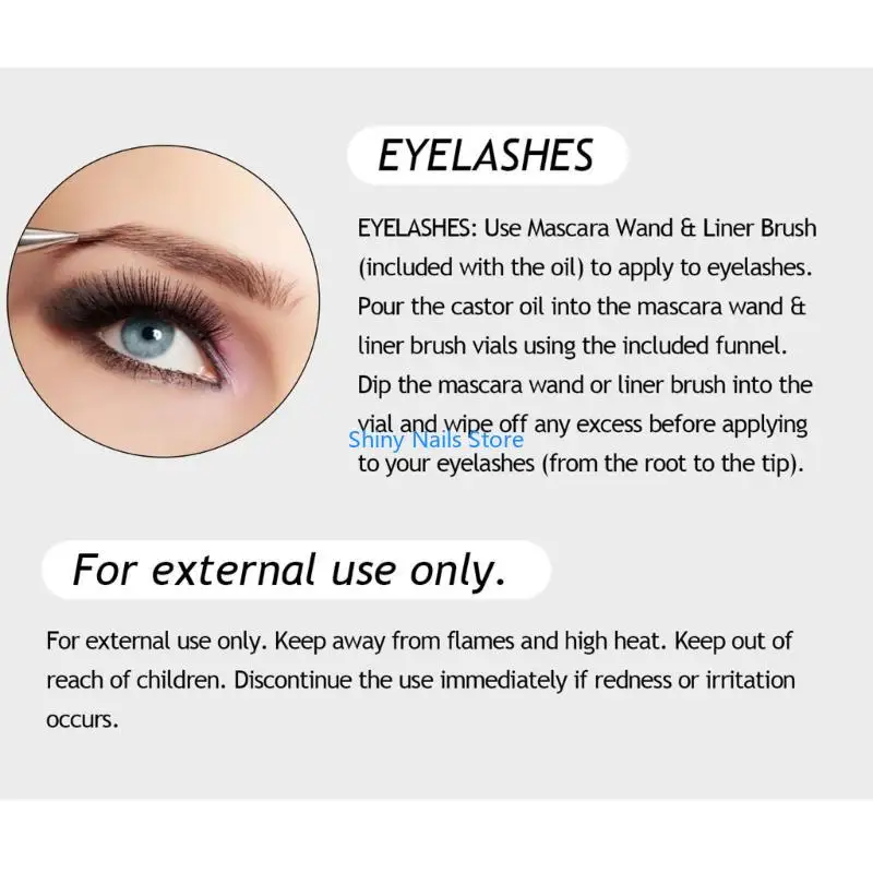 

LANTHOME Hair Eyebrow Eyelashes Essential Oils Essence Liquid Castor Oil