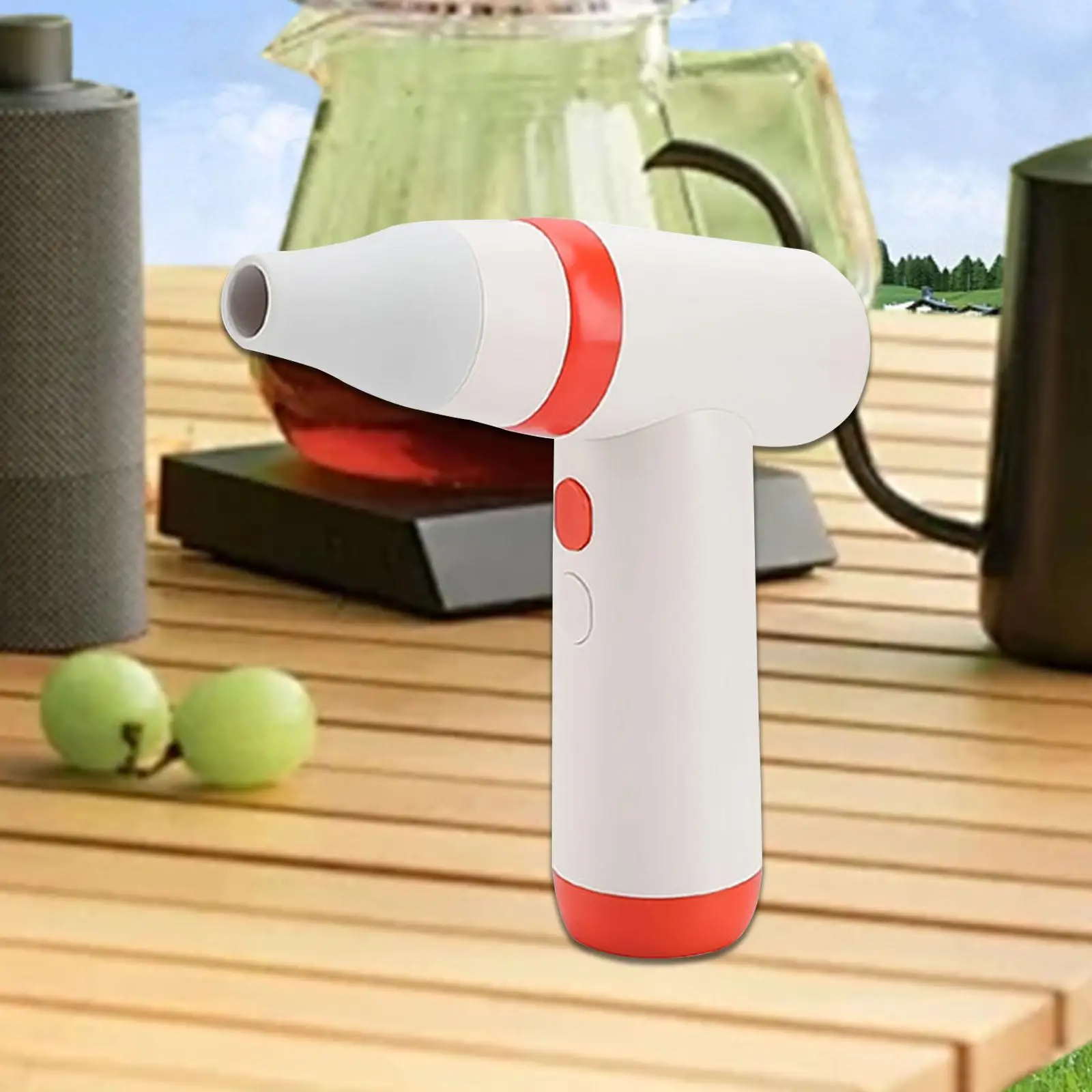 Air Duster Hair Dryer High Power Handheld Mini Jet Fan Portable Handheld Fan for Camping Sofa Desk Desktop Home Cleaning