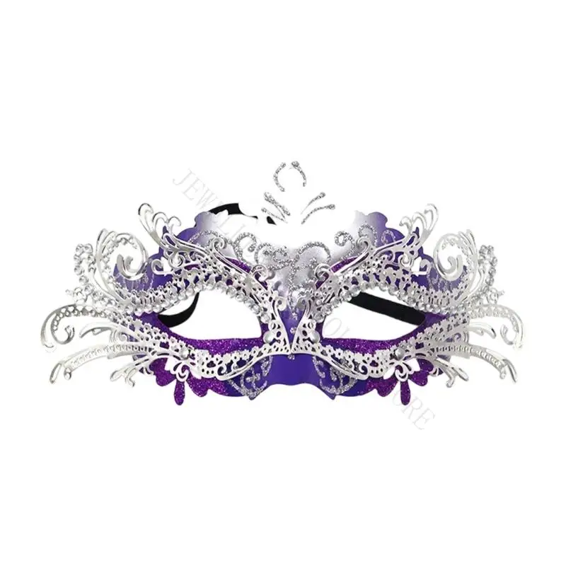 R7UF Half Face Party Mask Masquerade Mask for Adults with Cutout Costume Detail