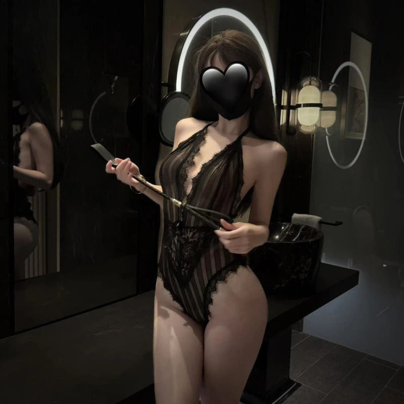 

Эротическое белье, новый сексуальный кружевной комбинезон с вертикальной сеткой U-образной формы с открытой спиной и перьями, корректирующий фигуру, эротический комбинезон, боди Onlyfans