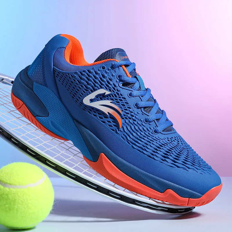New Professional Tennis Shoes Men's and Women's Breathable Wear-resistant Rebound Cushioning Badminton Casual Sneakers