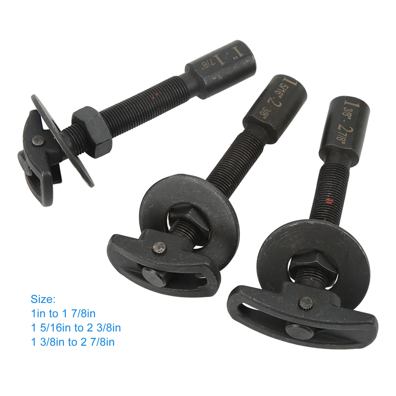 Rear Axle Bearing Puller Set 3 Sizes Auto Repair Kit Galvanized Nuts Rear Axle Bearing Removal Tool for Semi Floating Bearings