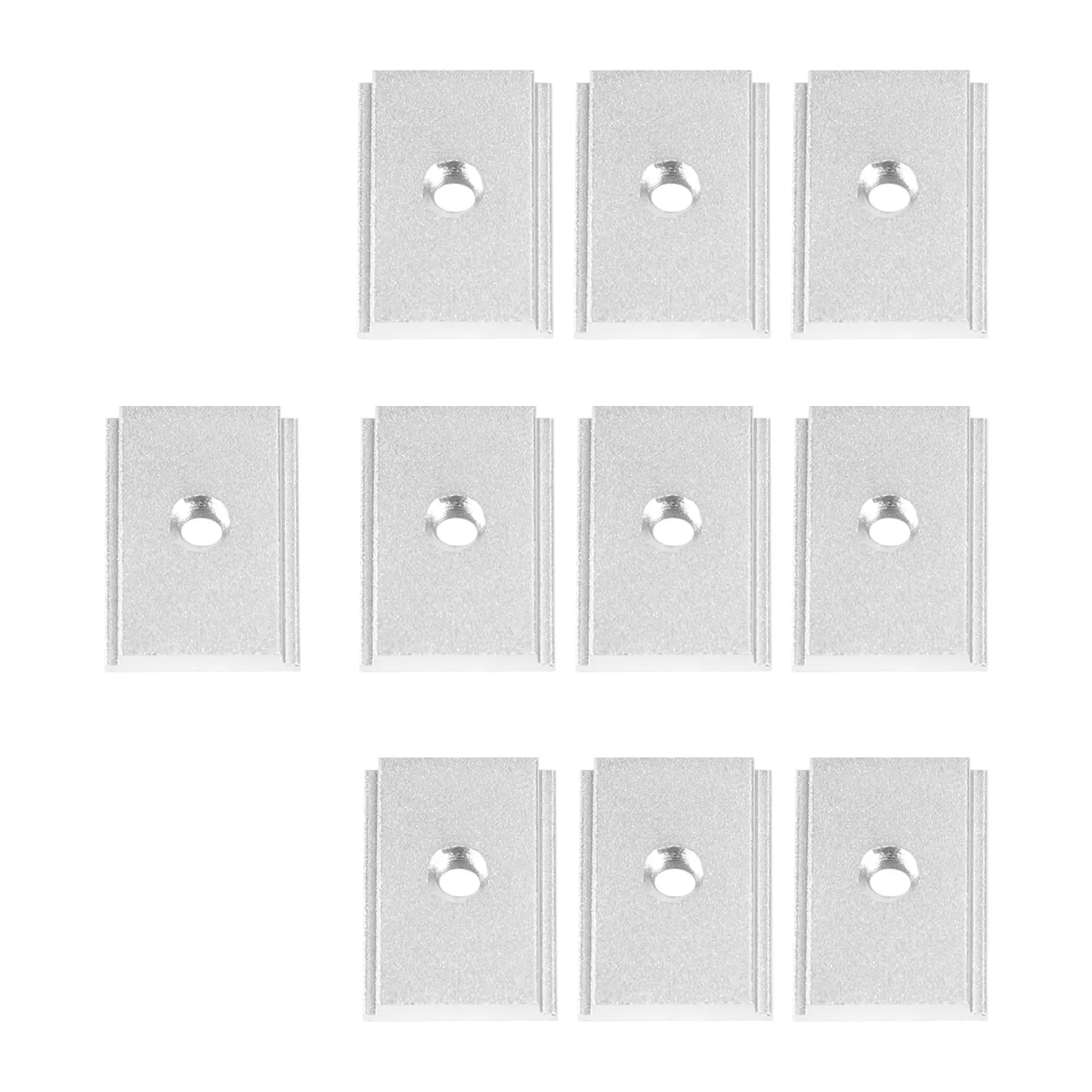 A1282FHOT]M6 T-Track Slider Sliding Nut Aluminum Alloy T Slot Nut For Woodworking Tool Jigs Screw Slot Fastener 10Pcs