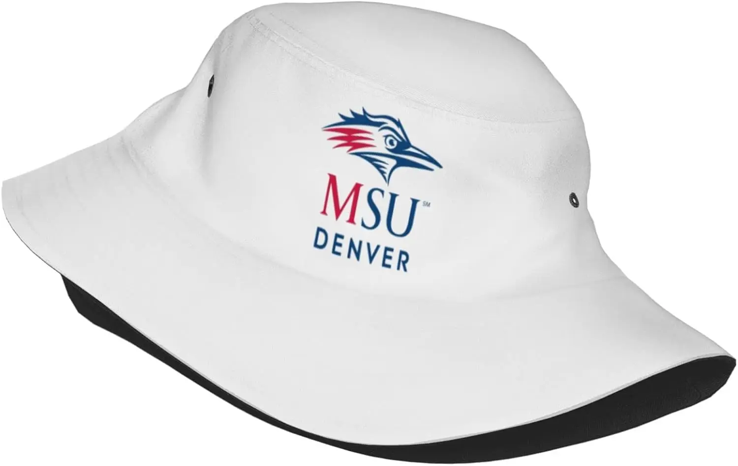 Metropolitan State University of Denver Logo Bucket Hats Fashion Sun Cap Packable Outdoor Fisherman Hat for Women and Men Black