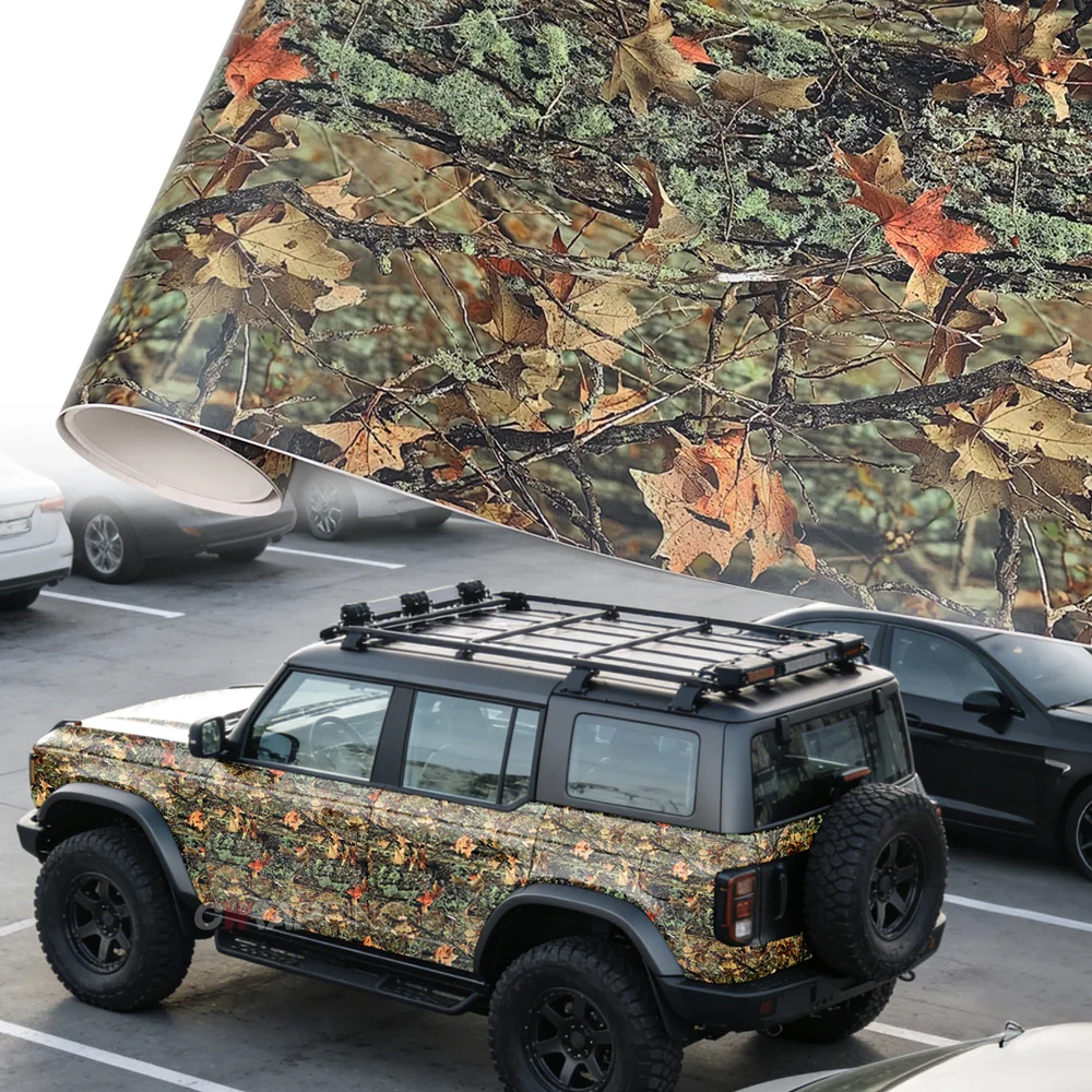 Vinyl-Folien-Autostyling und -Verkleidung Selbstklebende Kratzfeste Aufkleber für Autofolien-Abdeckung Tarnfolie Fahrzeugdekoration – Detail 7