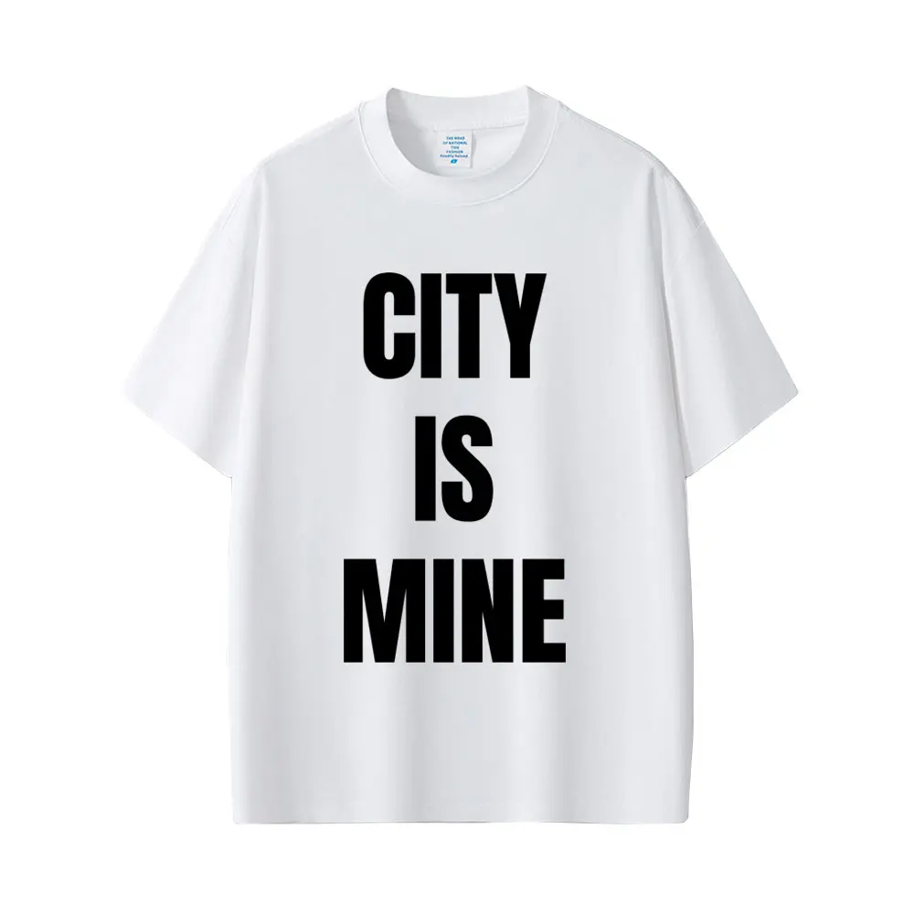 Rapper Drake City Is Mine Gleicher Stil Druck T-shirt Männer Frauen Mode Casual T Shirts Kurzarm männer Hip Hop vintage T Shirt – Detail 5