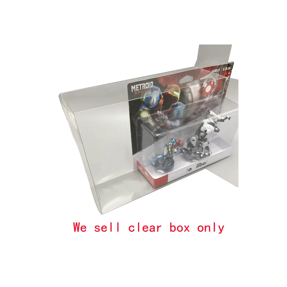 Transparent clear PET cover For SWITCH NS  amiibo metroid dread game  special edition limited storage display box case