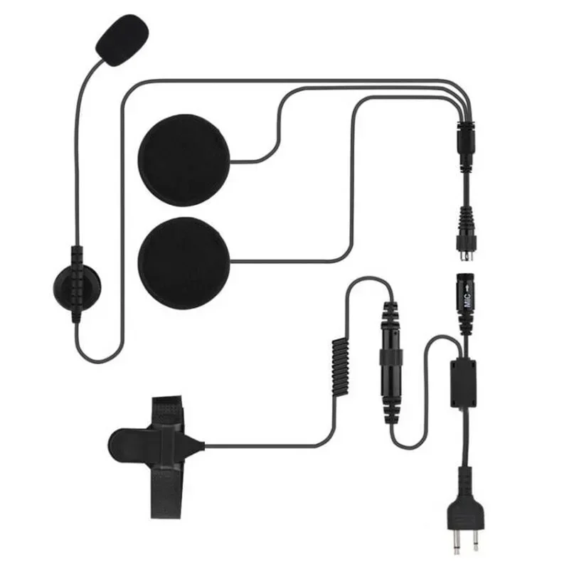 

Finger PTT Motorcycle Half Helmet Racing Headset Speaker Microphone for ICOM IC-V8 IC-V82 IC-V80 IC-V80E IC-F14 Two Way Radio