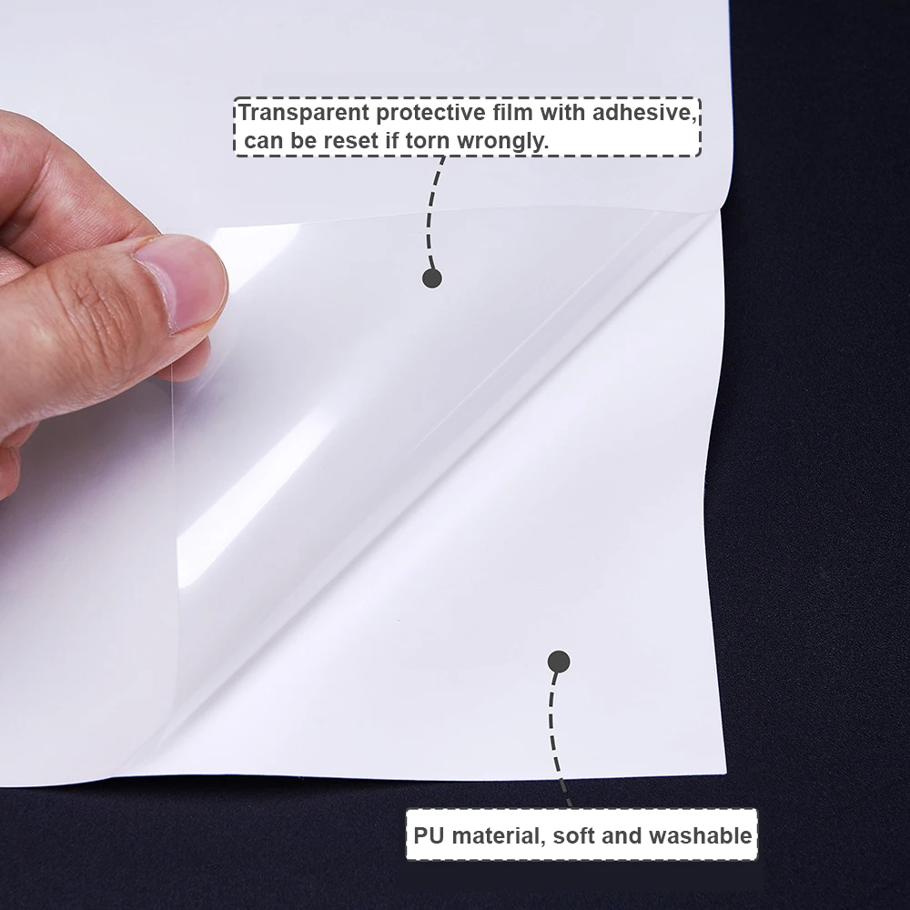 Vinilo de transferencia térmica 3D que cambia de luz, 25cm x 30cm, 4 piezas de película de transferencia de espuma, patrones de camiseta HTV en varios colores