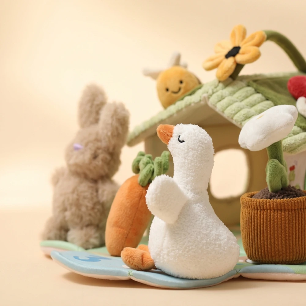 Baumwoll-Puppenhaus-Möbelset für Kinder, Miniatur-Rollenspielzeug zur Förderung der Feinmotorik bei Kleinkindern, Baby-Spielzeuggeschenk – Detail 24