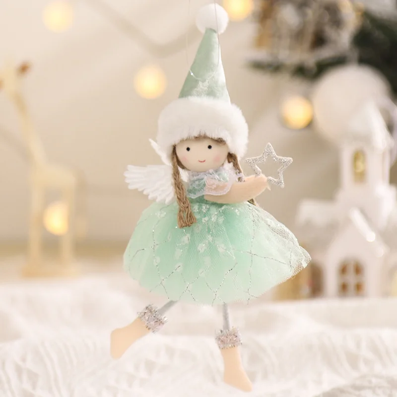 New Year 2024 Christmas Angel Dolls Xmas Tree Pendant Ornaments Navidad 2022 Christmas Decoration for Home Natal Gifts Noel Deco