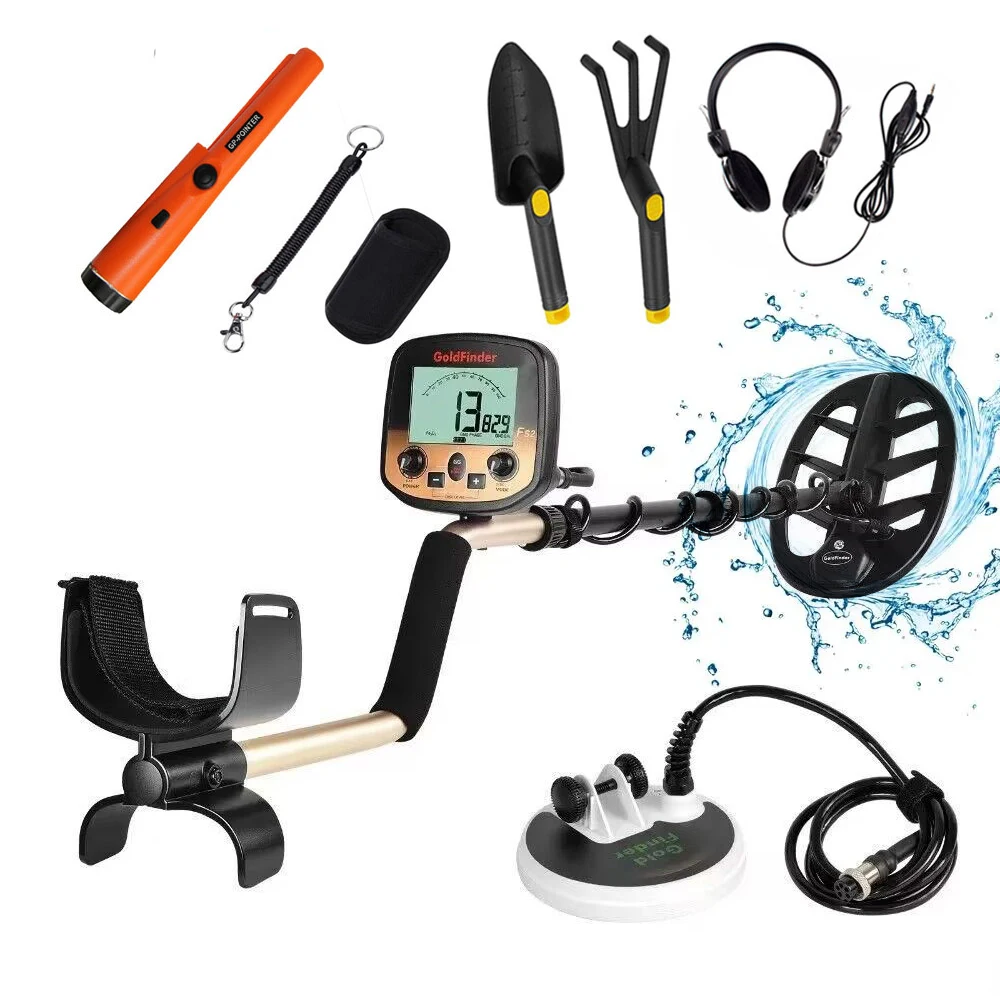 Detector de Metais Subterrâneo Profissional Localizador de Ouro Caçador de Tesouros Digger Pinpointer com Duas Bobinas Fs2 tx 850
