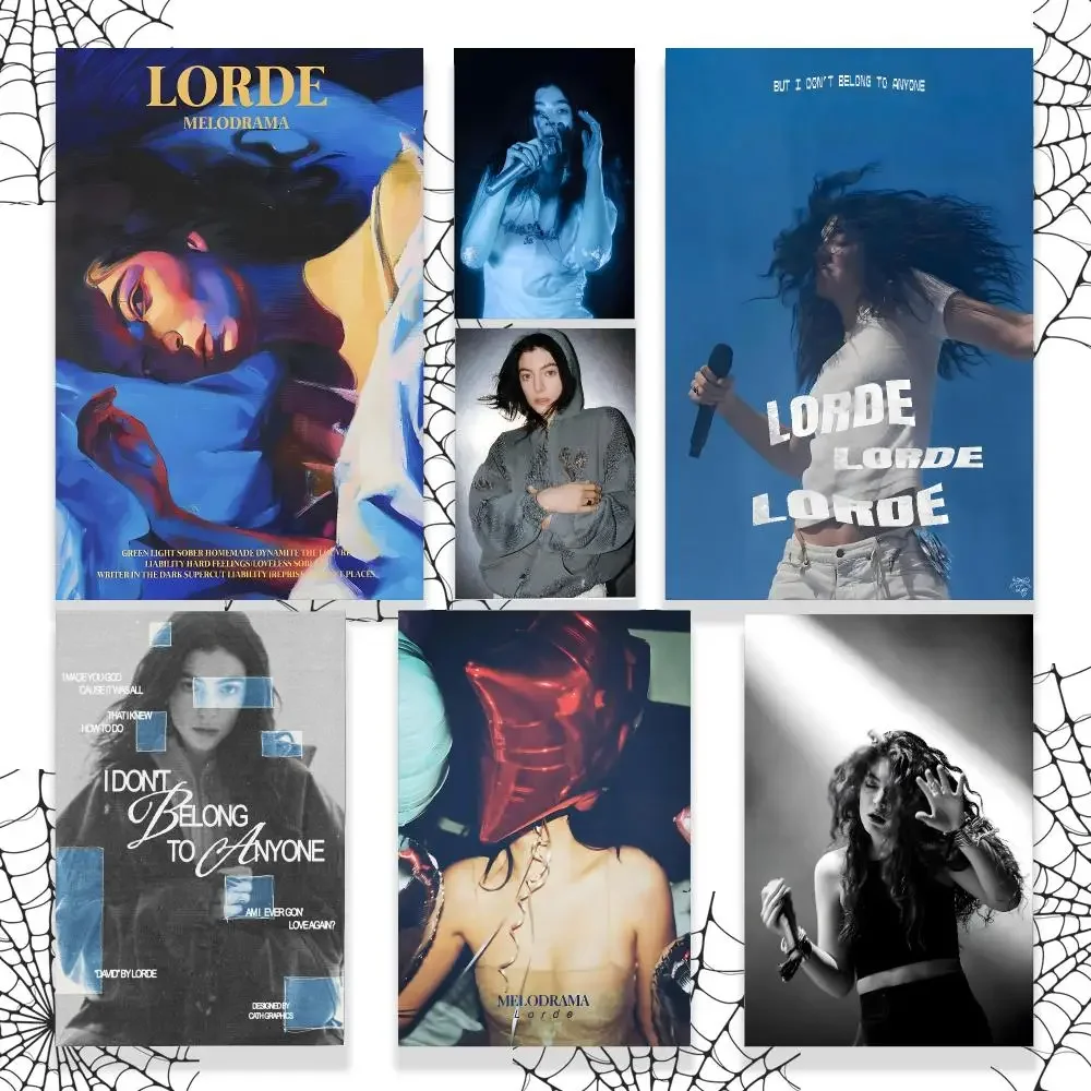 Singer Art Pop Star Lorde Music Icon Graphic Wall Art Poster HD Waterproof PP Paper Print Bedroom Living Room Office Decor Gift