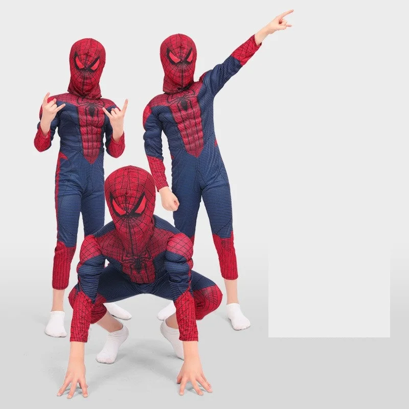 filme-super-heroi-vermelho-peter-parker-criancas-traje-muscular-halloween-cosplay-festa-personagens-de-filme-final-natal-presente-de-ano-novo