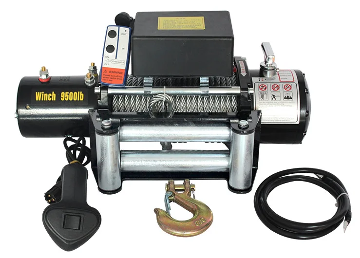 12V 24V Electric Car Winch for ATV SUV Truck & Off-Road Vehicle Vehicular Winch with Capacity up 12000 LBS for Cranes Trailers