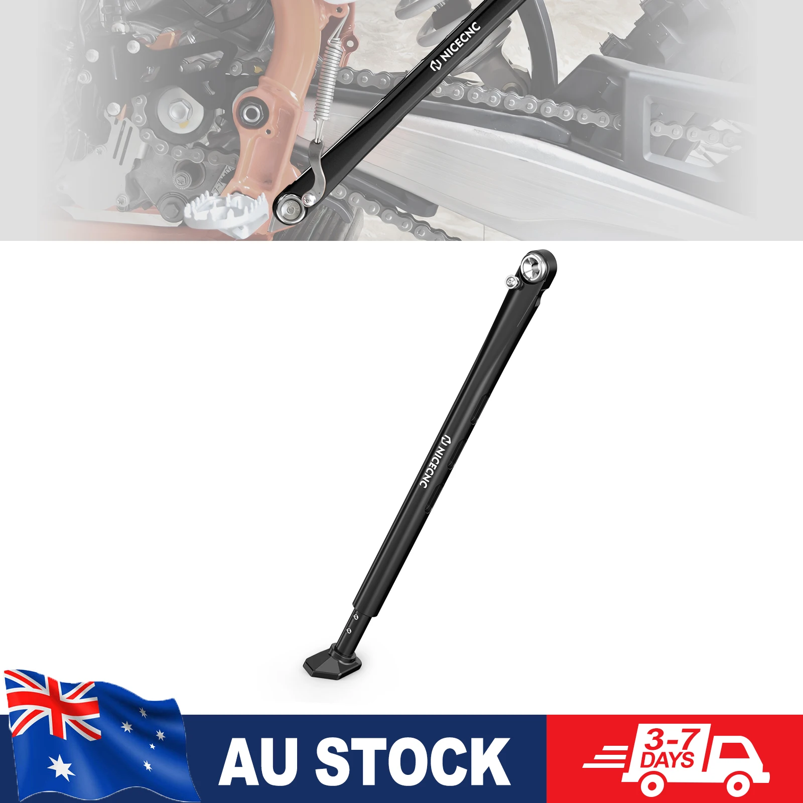 

For KTM EXC 300 EXC 250 EXCF 350 EXC 450 XCW 300 XC XCF XCFW 2008-2023 Adjustable Kickstand Kick Side Stand For Husqvarna TE 300