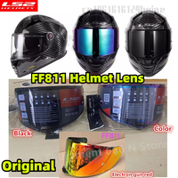 LS2 FF811 Visors Full Face Motorcycle Helmet Color Lens Black Silver Visor Original Anti fog sticker