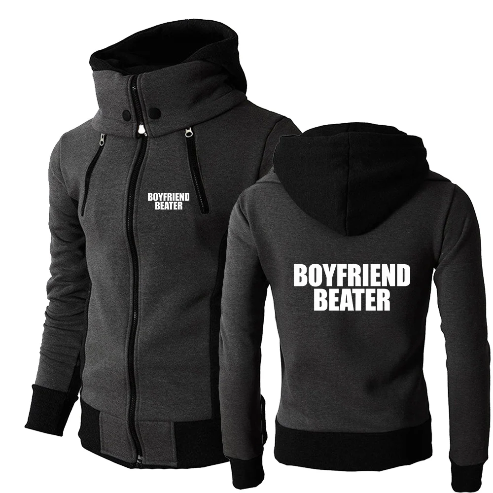 Daily Commute Men's Versatile Hoodies Boyfriend Beater Logo Print 2026 Spring And Autumn Lightweight Hooded Coat Jacket
