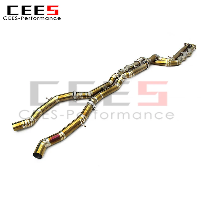CEES Factory Exhaust Pipe for BMW M3/M4 F80/F82 3.0T 2015-2019 Equal Length Exhaust MidPipe with Resonator