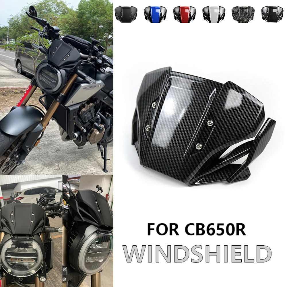 

For HONDA CB650R 2019 2020 2021 CB 650R CB 650 R Motorcycle Windshield WindScreen Front Screen Wind Deflector Accessories