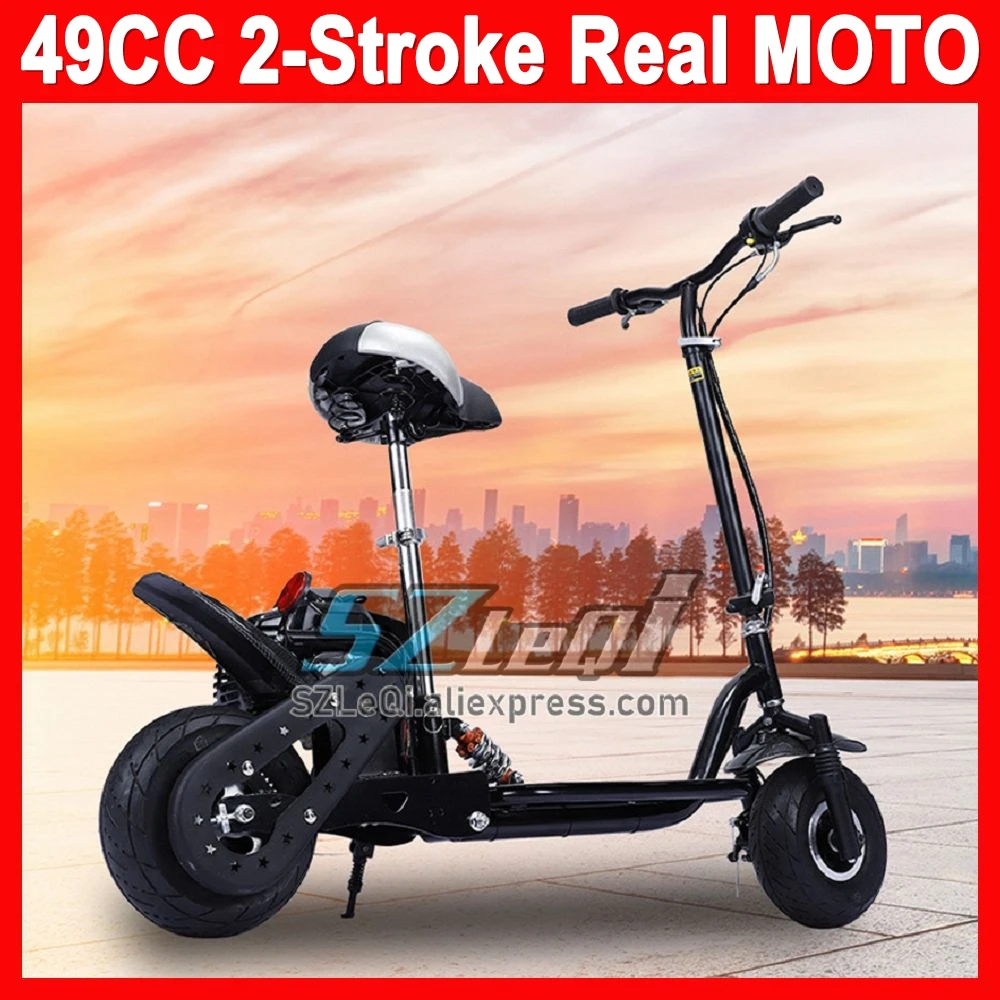 New Arrivals Adult Gasoline Scooter 49CC Two Stroke Engine Motorcycle Outdoor Sports Competition Men Women Racing Game Motorbike