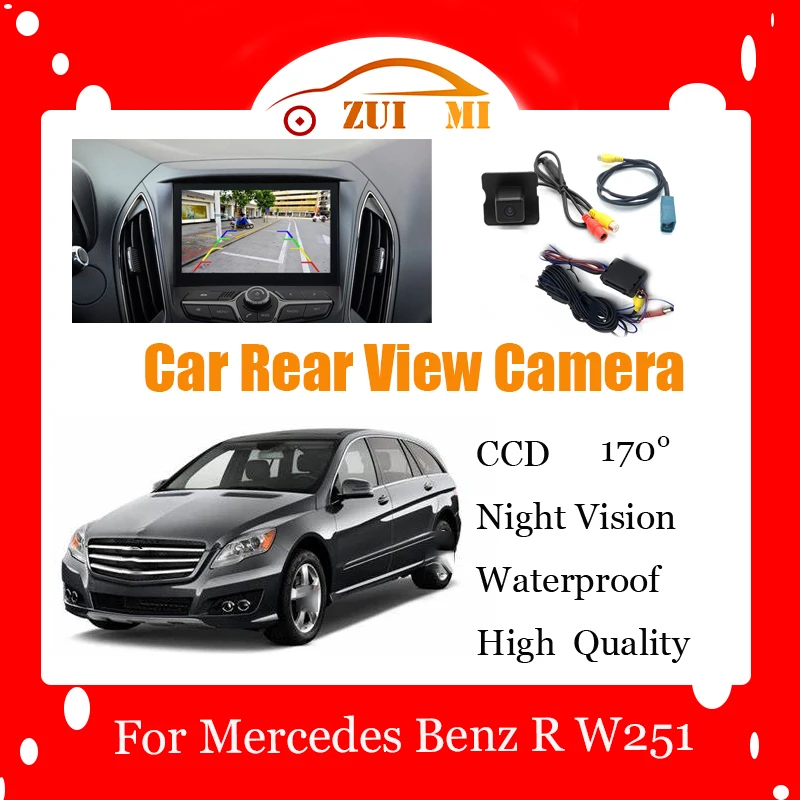 

Car Reverse Rear View Camera For Mercedes Benz R W251 2006~2013 RCA Waterproof CCD Full HD Night Vision Backup Parking Camera