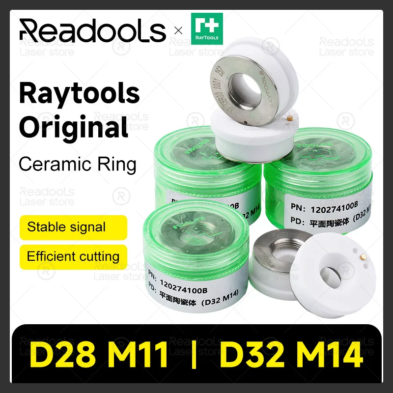 Original Raytools Ceramic Ring D28 M11 D32 M14 D19.5 M8 Fiber Laser Ceramic Ring for Raytools BM111 BM110 BM109 BT240S