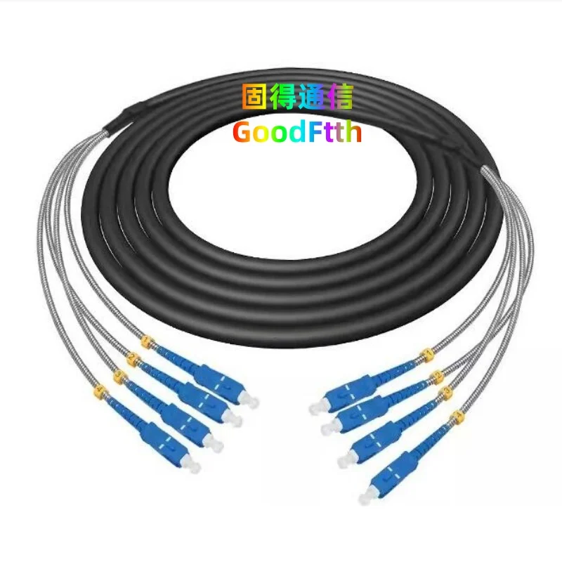 

FTTA CPRI Cable Fiber Patch Cord SC-SC UPC SM G657A2 4Core 5m-1000m 4 Core LSZH GoodFtth