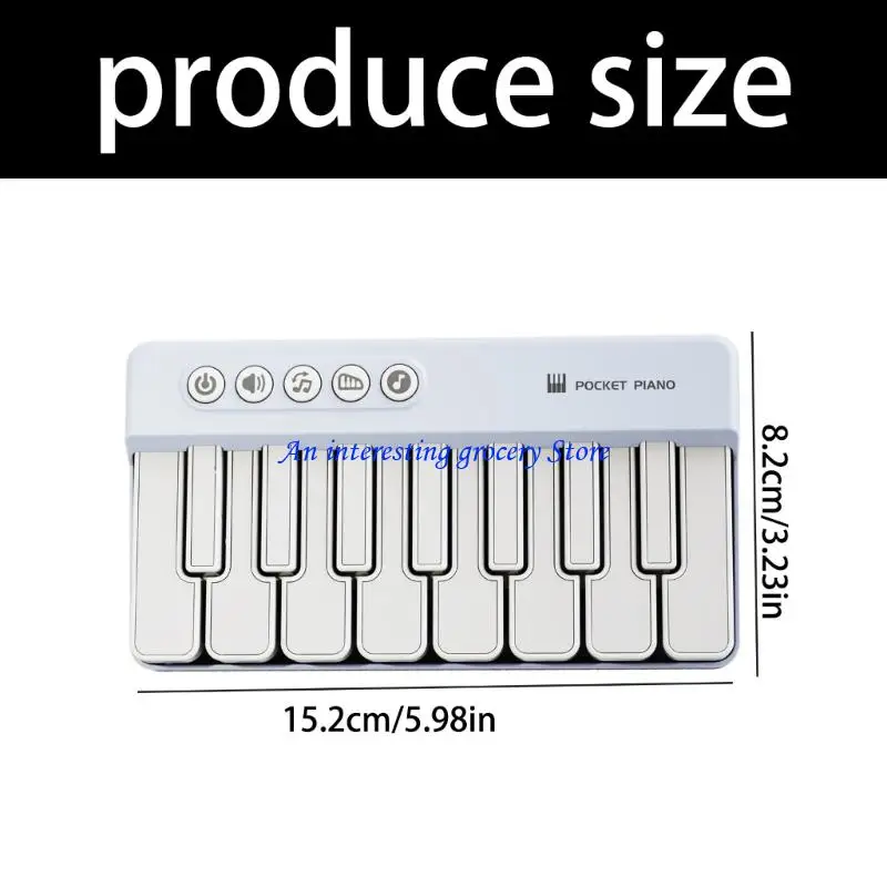 652D تعليمي موسيقي بيانو للتصميم المحمول يعزز الملمس ABS الإبداع #6
