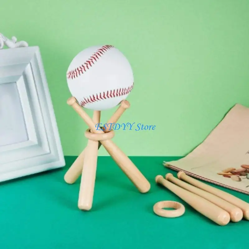 

G6DE Baseball Stand Baseball Bat Display Stand Holder Base Baseball Holder, Baseball Display Case for Baseball Display