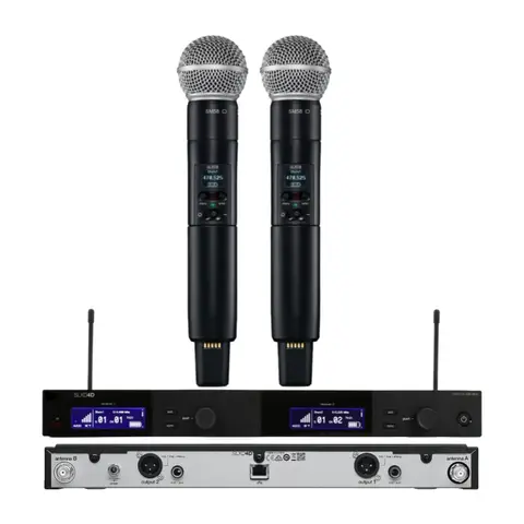 SLXD24D B58 SLX D 2-Channel SM 58 Beta58 Professional UHF Wireless Microphone System For Church School SLXD4
