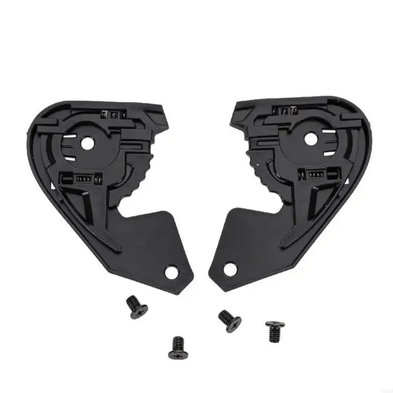 

1 Pair Motorcycle Helmets Visors Gear Base Plate with Screw Face Shield Visors Base Easy Installation Helmets Accessory