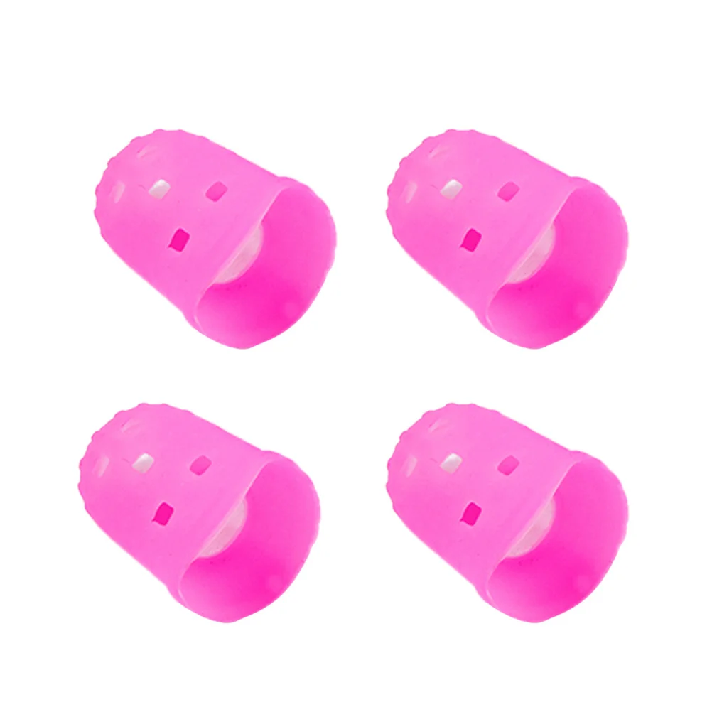 

4 pcs Silicone Finger Caps For Guitar Sky Blue Reusable Fingertip Protectors Fit For Ukulele Mandolin Banjo Beginners Instrument