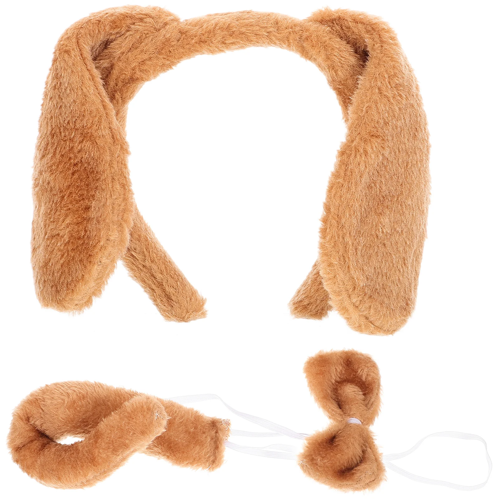 Ears Headband Tail Decorative Kids Costume Dog Animal Tails Cosplay Props Headbands for