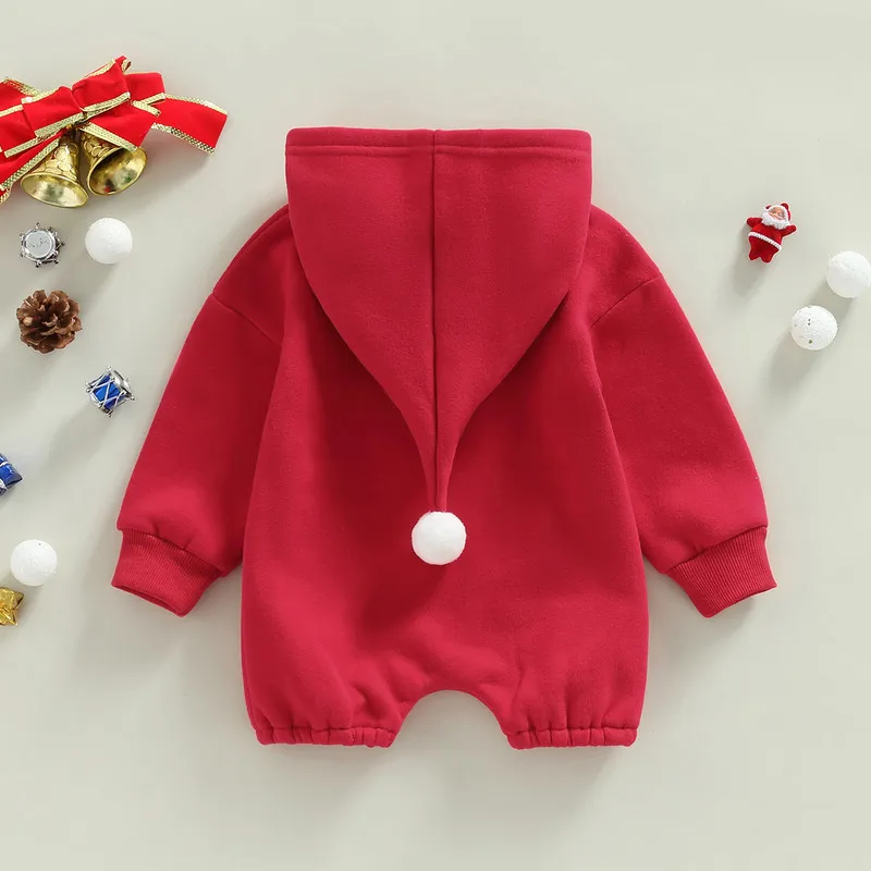 Christmas Baby Girl Boy Clothes Fall Winter Hoodies 2022 Long Sleeve Letters Print Korean Pullovers 0 to 24 Months