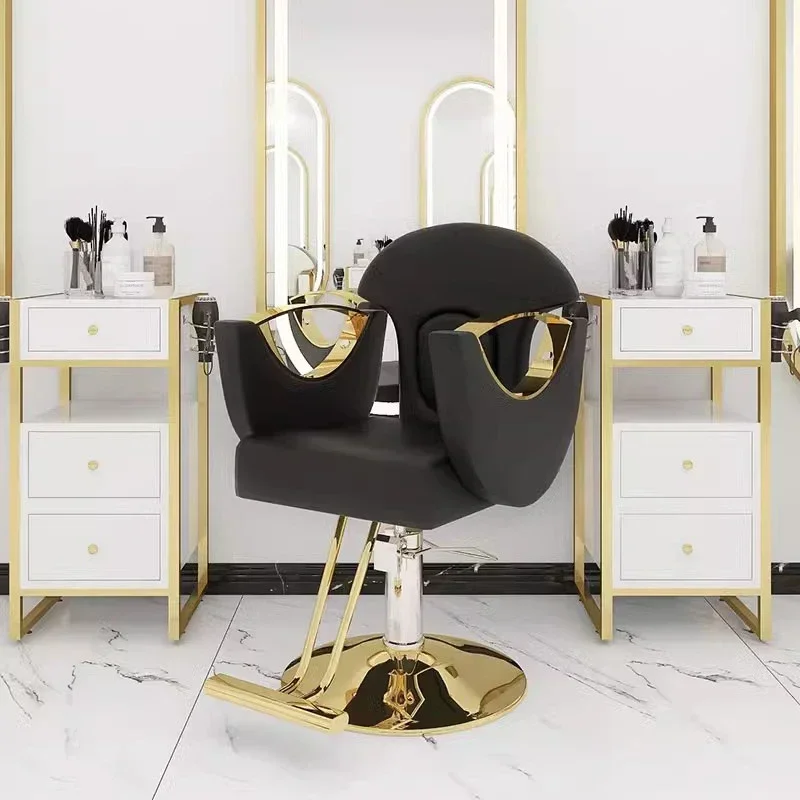 

Berber Luxury Hair Chair Beauty Nail Hairdressing Gaming Accent Chair Dressing Table Swivel Cadeira Manicure Station Furniture