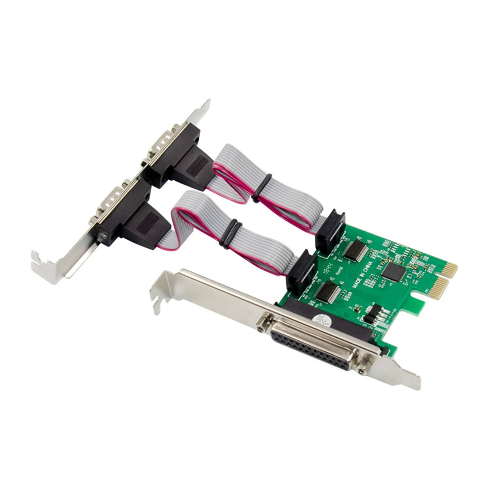 PCIE Serial Parallel Control Card AX99100 RS232 Serial Port Extension Card Computer Adapter PCI-E Serial Card