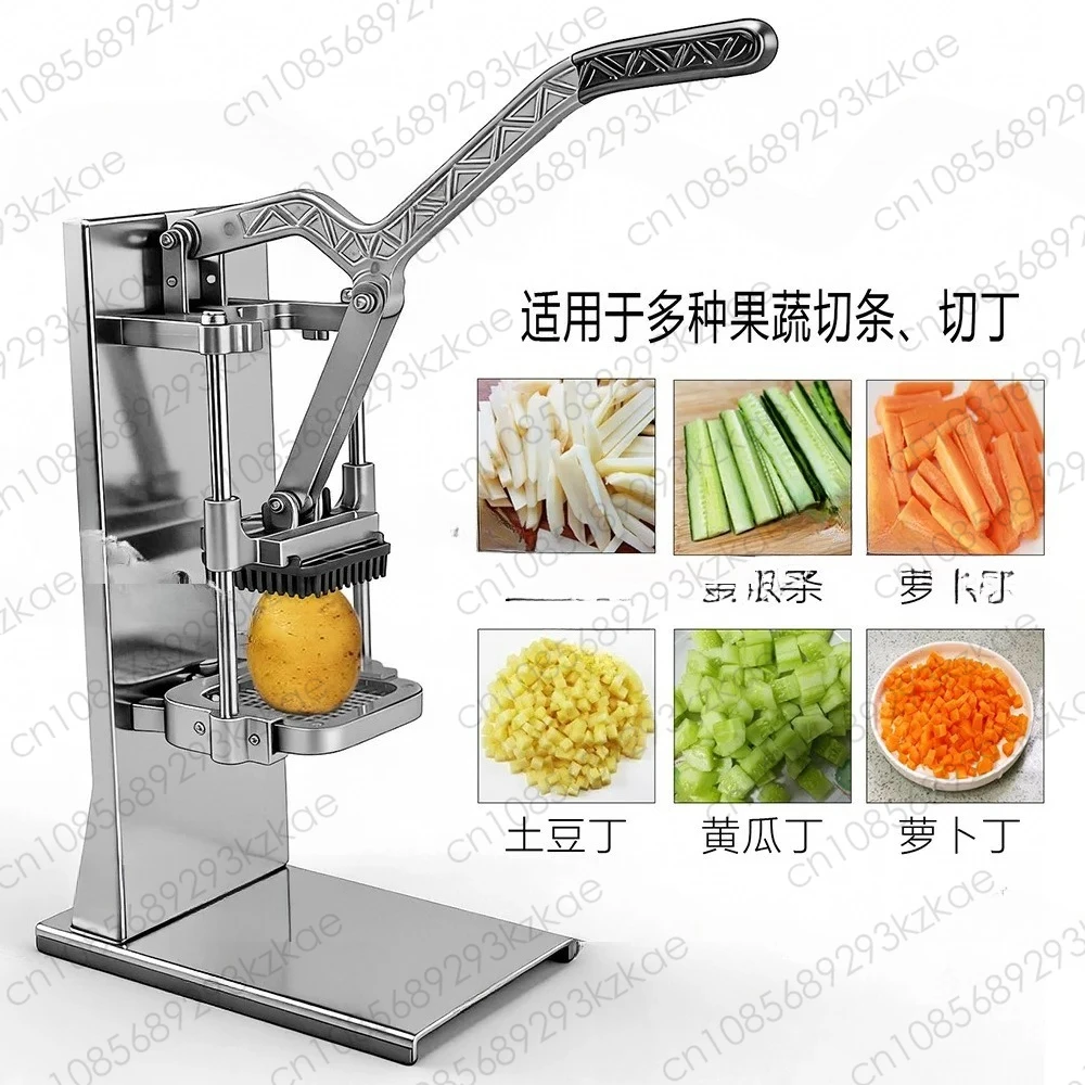 Commercial French Fry Cutter 1/2″ 1/4″ and 3/8″ Blade Easy Dicer Chopper 6/8-wedge Slicer Lemon Potato Cutter