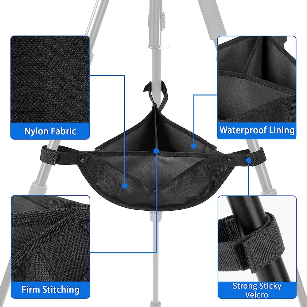 Statywowa torba na kamień przenośna na zewnątrz do wewnątrz wytrzymała torba z piaskiem do lekki statyw nóg