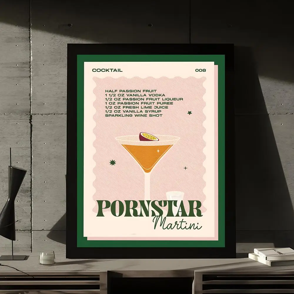 Colorful Cocktail Drink Good Posters Kraft Paper Prints Vintage Home Room Cafe Bar Art Wall Decor Aesthetic Painting Picture