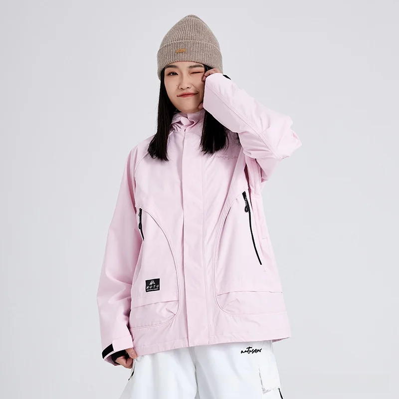 

2025 Snowboard Skiing Jackets Women Waterproof Windproof Winter Cotton Outdoor Ski Clothes Coats Warm Thick Couple Men Snow Tops