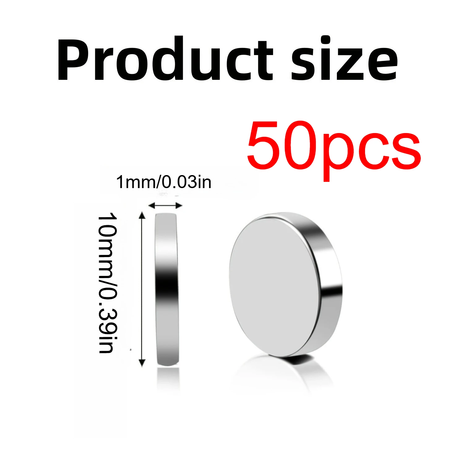 10x1/10x2/10x3mm-20/50/100 stuks ronde koelkastmagneten veel gebruikt in kantoren DIY Whiteboard, keuken gereedschap opslag nail art